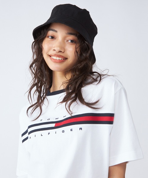 tomi☆ トミーヒルフィガーオーバーサイズ半袖Tシャツ/TINO TEE（T