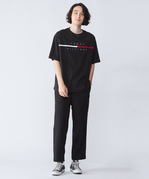 90sトミーヒルフィガー　オーバーオール　肩紐切り替えデザイン　オーバーサイズ 90sトミーヒルフィガー オーバーオール 肩紐切り替えデザイン
