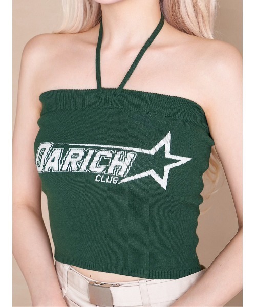 Darich（ダーリッチ）の「ロゴジャガードベアニット（チューブトップ・レディース・グリーン/ブラック/レッド・FREE）」の15枚目の写真