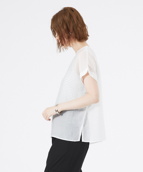 abahouse mavie（アバハウスマヴィ）の「シアーフレンチスリーブブラウス&タンクトップセット（Tシャツ/カットソー・レディース・ホワイト/ブラック/ブラウン系その他・フリー）」の18枚目の写真