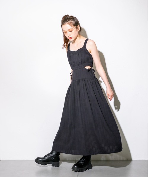 OLIVE des OLIVE(オリーブデオリーブ)の「タンクソールレースアップショートブーツ 1032130020(ブーツ・レディース・ブラック/アイボリー・SMALL/MEDIUM/LARGE)」の9枚目の写真