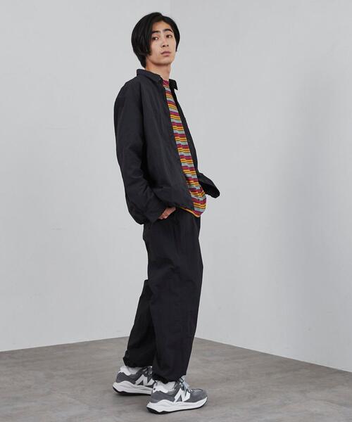 coen（コーエン）の「ナイロンワッシャーシャツジャケット（セットアップ対応）（シャツ/ブラウス・メンズ・ブラック/ダークグレー・S/M/L/XL）」の14枚目の写真