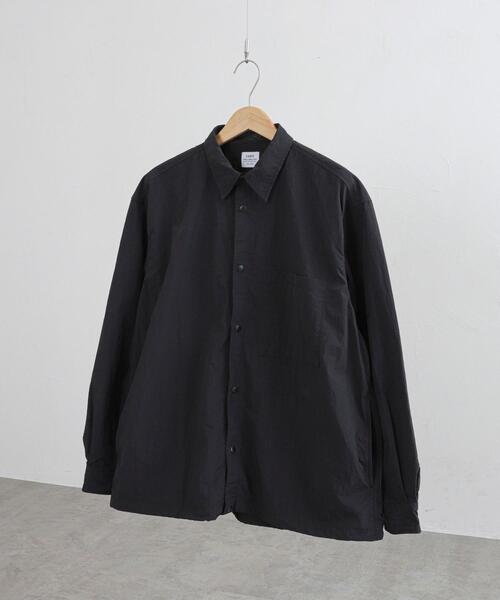 coen（コーエン）の「ナイロンワッシャーシャツジャケット（セットアップ対応）（シャツ/ブラウス・メンズ・ブラック/ダークグレー・S/M/L/XL）」の19枚目の写真