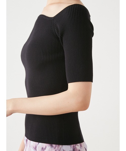 SNIDEL（スナイデル）の「シンプルリブニットプルオーバー（ニット/セーター・レディース・ホワイト/ボルドー/その他/ブラック・FREE）」の11枚目の写真