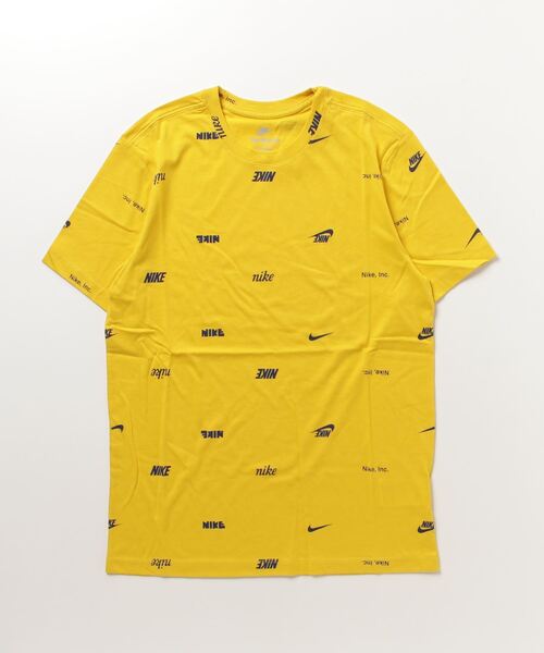 NIKE（ナイキ）の「ナイキ NIKE ナイキ NSW クラブ+ S/S Tシャツ AOP（Tシャツ/カットソー・メンズ・ブラック/マスタード・3L/S/L/LL/M）」の2枚目の写真