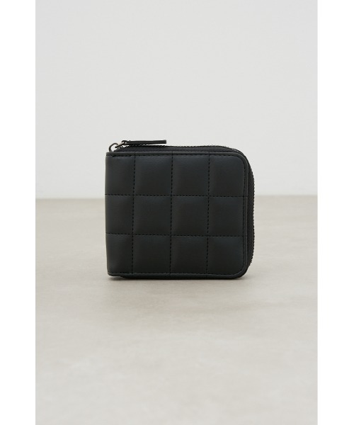 AZUL by moussy（アズールバイマウジー）の「フェイクレザーキルティングミニ財布（財布・メンズ・ブラック・FREE）」の2枚目の写真