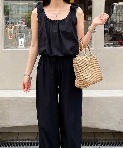 LE MORE（リモア）の「バルーンショートタンクブラウス（シャツ/ブラウス・レディース・ベージュ/アイボリー/ブラック・FREE）」の14枚目の写真