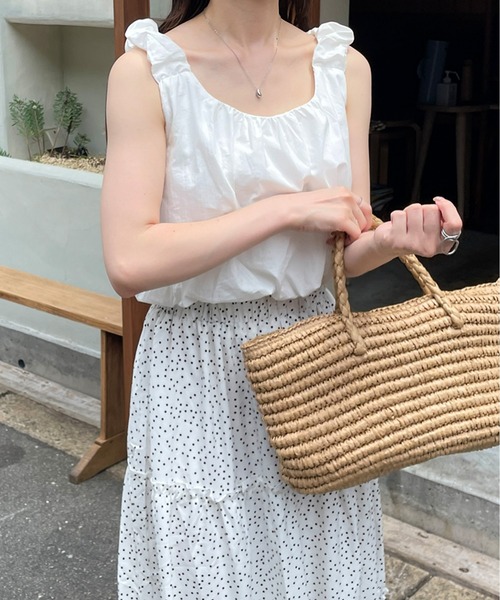 LE MORE（リモア）の「バルーンショートタンクブラウス（シャツ/ブラウス・レディース・ベージュ/アイボリー/ブラック・FREE）」の22枚目の写真