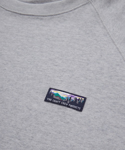 THE CRAFT CREW PRODUCTS（ザクラフトクループロダクツ）の「ヘビーウェイトファンクショナルファブリック ビッグシルエット ラグランスリーブクルーネック長袖Tシャツ / 抗菌・防臭【THE CRAFT CREW PRODUCTS】（Tシャツ/カットソー・メンズ・アッシュグレー/ホワイト/ダークネイビー/ダークブラウン/ホワイト系/ブラック/グレイッシュベージュ/カーキ/ブラック系2/ネイビー系/ブルー/チャコール/ダークグリーン/グレー系/レッド・S/M/L）」の21枚目の写真