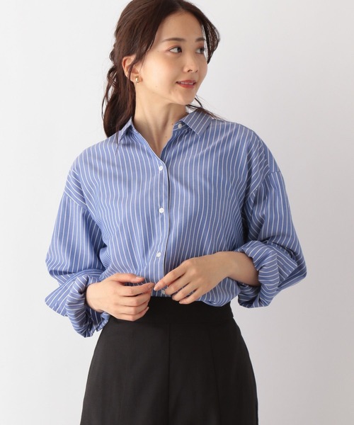 GLOBAL WORK(グローバルワーク)の「365日マイスタイルシャツ/906637(シャツ/ブラウス・レディース・ブルー/グレー系その他/グレー系その他2/ブラウン系その他/ベージュ系その他/ベージュ系その他2/ブルー系その他/ネイビー系/パープル系その他・MEDIUM/X-LARGE)」の19枚目の写真