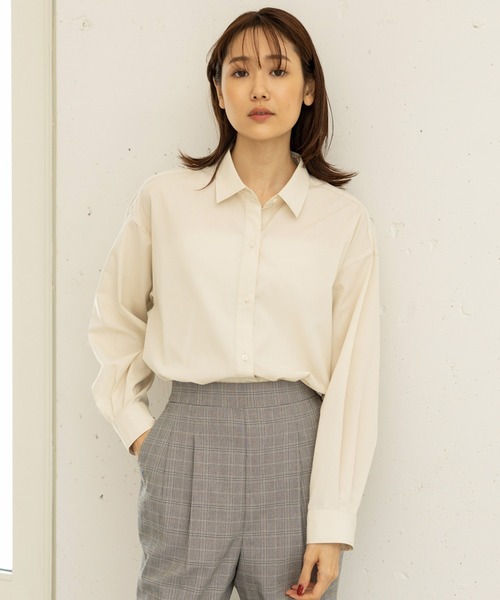 GLOBAL WORK(グローバルワーク)の「365日マイスタイルシャツ/906637(シャツ/ブラウス・レディース・ブルー/グレー系その他/グレー系その他2/ブラウン系その他/ベージュ系その他/ベージュ系その他2/ブルー系その他/ネイビー系/パープル系その他・MEDIUM/X-LARGE)」の13枚目の写真