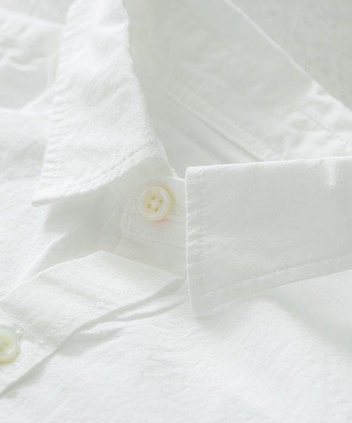 quadro（クオドロ）の「綿麻ダンプ近江晒レギュラーシャツ（シャツ/ブラウス・メンズ・ホワイト・MEDIUM/LARGE）」の19枚目の写真