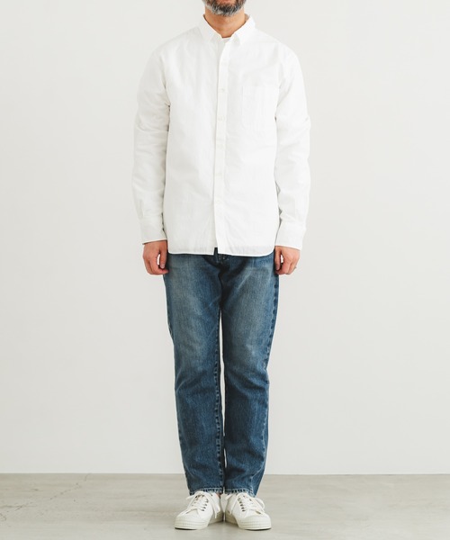 quadro（クオドロ）の「綿麻ダンプ近江晒レギュラーシャツ（シャツ/ブラウス・メンズ・ホワイト・MEDIUM/LARGE）」の10枚目の写真