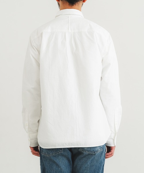 quadro（クオドロ）の「綿麻ダンプ近江晒レギュラーシャツ（シャツ/ブラウス・メンズ・ホワイト・MEDIUM/LARGE）」の3枚目の写真
