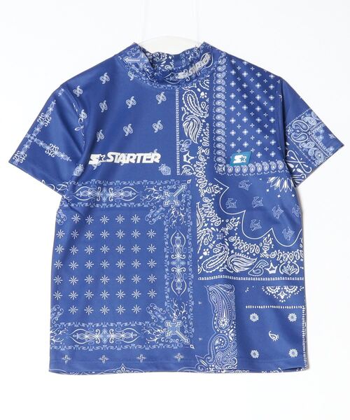 STARTER BLUE LABEL(スターターブルーレーベル)の「【STARTER GOLF】スターターゴルフ BANDANA MOCK NECK TEE モックネック Tシャツ SG-123004(Tシャツ/カットソー・メンズ・ネイビー/ブラック/レッド・L/XL/M/XS/S)」の18枚目の写真