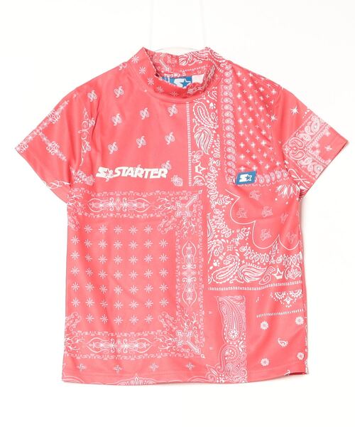 STARTER BLUE LABEL(スターターブルーレーベル)の「【STARTER GOLF】スターターゴルフ BANDANA MOCK NECK TEE モックネック Tシャツ SG-123004(Tシャツ/カットソー・メンズ・ネイビー/ブラック/レッド・L/XL/M/XS/S)」の19枚目の写真