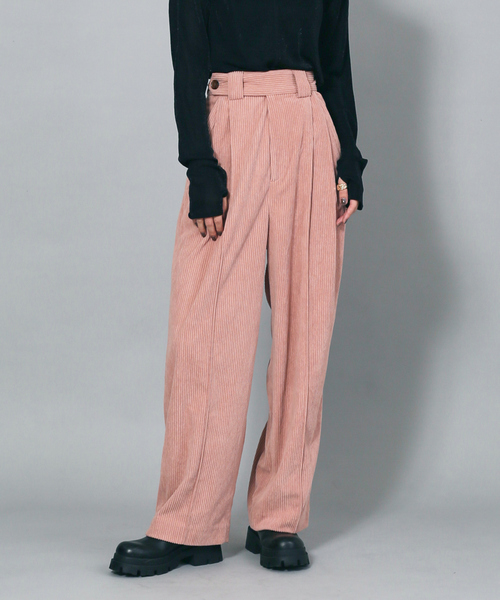 NOMINE（ノミネ）の「コールテーパードパンツ（その他パンツ・レディース・ピンク/オレンジ/ダークグリーン/ブラウン・S/M）」の6枚目の写真