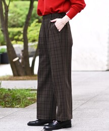 THE SHOP TK  | ウーリッシュワイドパンツ ~FromTheVoice~【洗濯機洗い可】(その他パンツ)