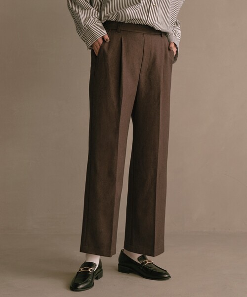 THE SHOP TK (ザ ショップ ティーケー )の「◆【理想が叶う】ウーリッシュワイドパンツ/洗濯機OK~FromTheVoice~(その他パンツ・レディース・ブラウン系2/ダークブラウン/ライトベージュ/ブラック/ダークグリーン・11/14/13/12)」の13枚目の写真