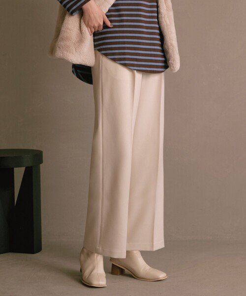 THE SHOP TK (ザ ショップ ティーケー )の「◆【理想が叶う】ウーリッシュワイドパンツ/洗濯機OK~FromTheVoice~(その他パンツ・レディース・ブラウン系2/ダークブラウン/ライトベージュ/ブラック/ダークグリーン・11/14/13/12)」の16枚目の写真