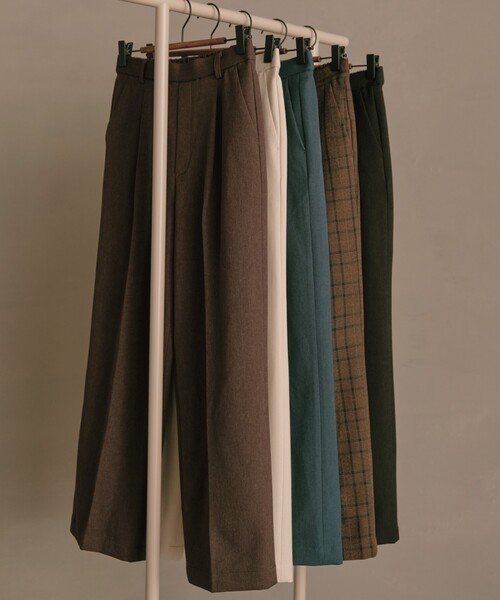 THE SHOP TK (ザ ショップ ティーケー )の「◆【理想が叶う】ウーリッシュワイドパンツ/洗濯機OK~FromTheVoice~(その他パンツ・レディース・ブラウン系2/ダークブラウン/ライトベージュ/ブラック/ダークグリーン・11/14/13/12)」の17枚目の写真