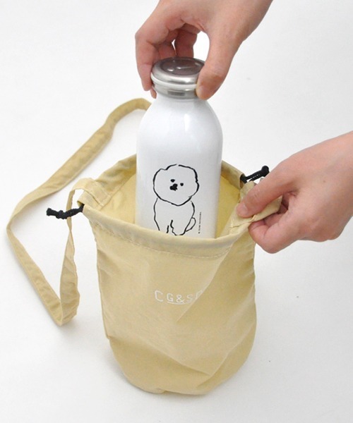DO Original(ドー オリジナル)の「ナイロン巾着ミニショルダー(ショルダーバッグ・レディース・ベージュ/チャコールグレー/サックスブルー・FREE)」の11枚目の写真