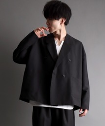 SITRY | double breasted loose tailored jacket/ダブルブレスト ルーズ テーラードジャケット(テーラードジャケット)