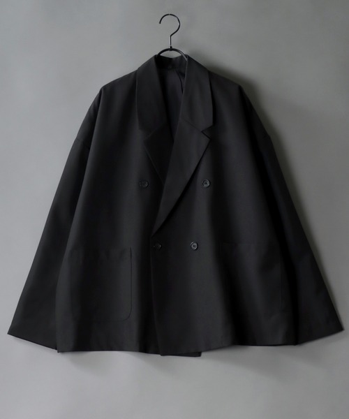 SITRY（シトリー）の「double breasted loose tailored jacket/ダブルブレスト ルーズ テーラードジャケット（テーラードジャケット・メンズ・ブラック/カーキ/ダークネイビー・L/LL/M）」の12枚目の写真