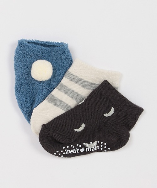petit main（プティマイン）の「BABY3Pソックス（ベビーシューズ/ベビーソックス・キッズ・ベージュ/アイボリー/ピンク/ブルー・9-11cm/11-13cm）」の10枚目の写真