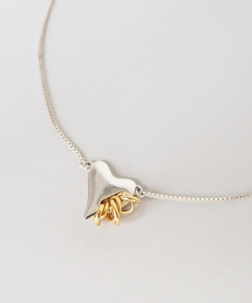 LAPUIS（ラピュイ）の「【LAPUIS】コイルハートネックレス 233-220121（ネックレス・レディース・マルチ/ゴールド・FREE）」の6枚目の写真