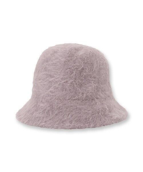 SHOO・LA・RUE(シューラルー)の「◆シャギーブリムダウンバケハ(ハット・レディース・ライトパープル/ブルー/ブラック/ベージュ/アイボリー/マスタード/グレー・00)」の7枚目の写真