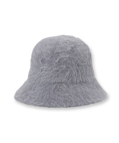 SHOO・LA・RUE(シューラルー)の「◆シャギーブリムダウンバケハ(ハット・レディース・ライトパープル/ブルー/ブラック/ベージュ/アイボリー/マスタード/グレー・00)」の6枚目の写真