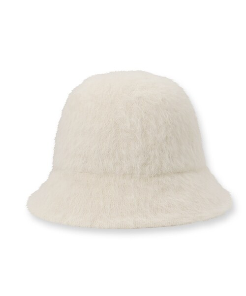 SHOO・LA・RUE(シューラルー)の「◆シャギーブリムダウンバケハ(ハット・レディース・ライトパープル/ブルー/ブラック/ベージュ/アイボリー/マスタード/グレー・00)」の2枚目の写真