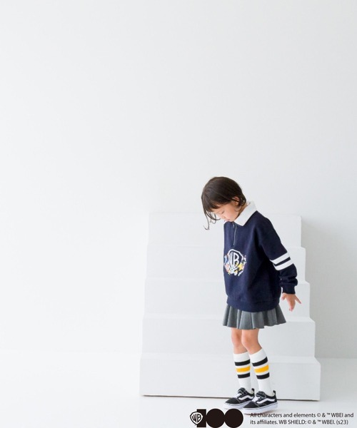 LOWRYS FARM（ローリーズファーム）の「WB100 HEROES UNITE　 975194（スウェット・キッズ・ホワイト/ネイビー・110cm/120cm/130cm/140cm/150cm）」の11枚目の写真