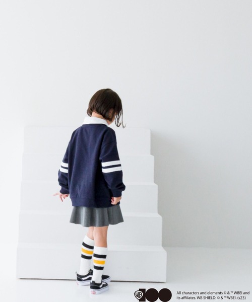 LOWRYS FARM（ローリーズファーム）の「WB100 HEROES UNITE　 975194（スウェット・キッズ・ホワイト/ネイビー・110cm/120cm/130cm/140cm/150cm）」の12枚目の写真