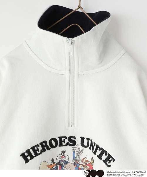 LOWRYS FARM（ローリーズファーム）の「WB100 HEROES UNITE　 975194（スウェット・キッズ・ホワイト/ネイビー・110cm/120cm/130cm/140cm/150cm）」の18枚目の写真