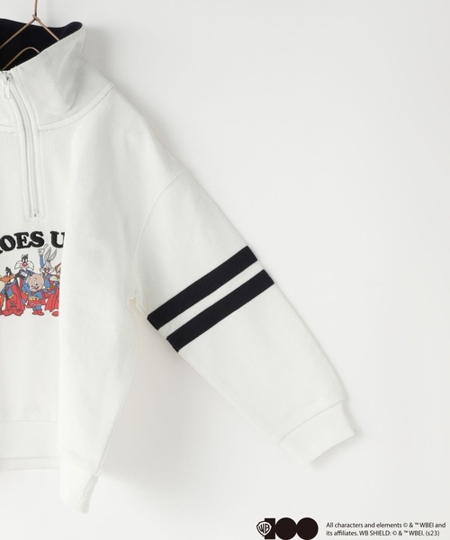 LOWRYS FARM（ローリーズファーム）の「WB100 HEROES UNITE　 975194（スウェット・キッズ・ホワイト/ネイビー・110cm/120cm/130cm/140cm/150cm）」の4枚目の写真