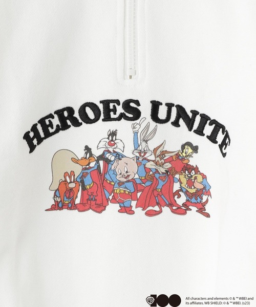 LOWRYS FARM（ローリーズファーム）の「WB100 HEROES UNITE　 975194（スウェット・キッズ・ホワイト/ネイビー・110cm/120cm/130cm/140cm/150cm）」の7枚目の写真