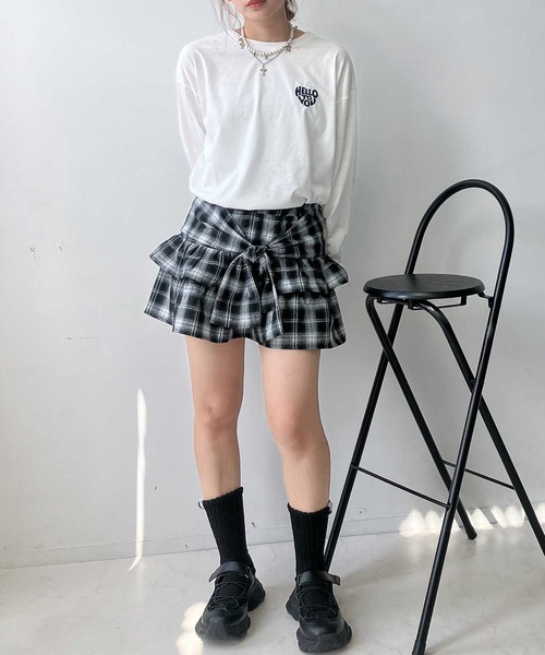 AS KNOW AS plus（アズノゥアズプラス）の「☆ハートモチーフアソートロンT（Tシャツ/カットソー・レディース・ブラック系/ホワイト系/ホワイト系1/グリーン系1/アイボリー系2/グレー系その他2/ホワイト系その他2/ネイビー系2・FREE）」の17枚目の写真