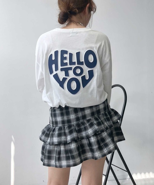 AS KNOW AS plus（アズノゥアズプラス）の「☆ハートモチーフアソートロンT（Tシャツ/カットソー・レディース・ブラック系/ホワイト系/ホワイト系1/グリーン系1/アイボリー系2/グレー系その他2/ホワイト系その他2/ネイビー系2・FREE）」の16枚目の写真