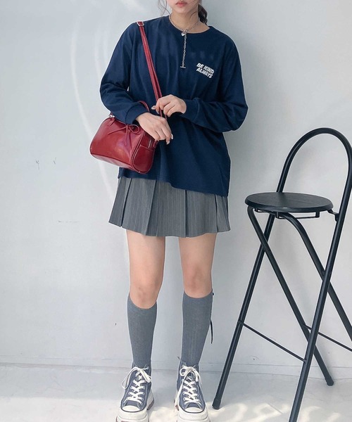 AS KNOW AS plus（アズノゥアズプラス）の「☆ハートモチーフアソートロンT（Tシャツ/カットソー・レディース・ブラック系/ホワイト系/ホワイト系1/グリーン系1/アイボリー系2/グレー系その他2/ホワイト系その他2/ネイビー系2・FREE）」の14枚目の写真