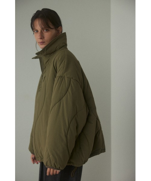 BLACK BY MOUSSY（ブラックバイマウジー）の「wave quilt pullover(ウェーブキルトプルオーバー)（ミリタリージャケット・レディース・カーキ/ブラック・FREE）」の18枚目の写真