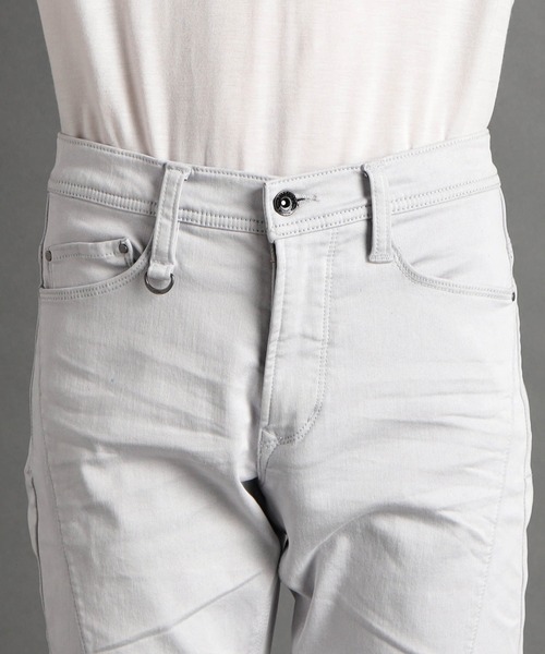 HIDEAWAYS NICOLE（ハイダウェイニコル）の「ヨコクロサテンストレッチ裏起毛パンツ（その他パンツ・メンズ・オフホワイト/ブラック/ライトグレー/チャコールグレー・LARGE/MEDIUM/SMALL/X-LARGE）」の8枚目の写真