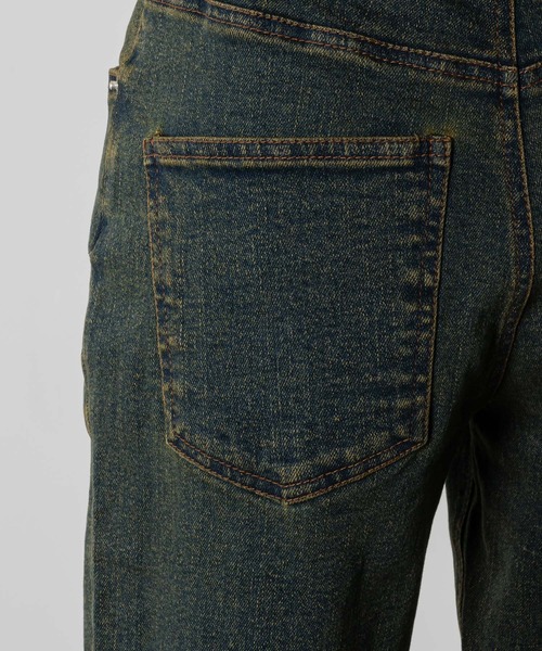 スリットデニムフレアパンツ（デニムパンツ）｜HUGELY（ヒュージリー）