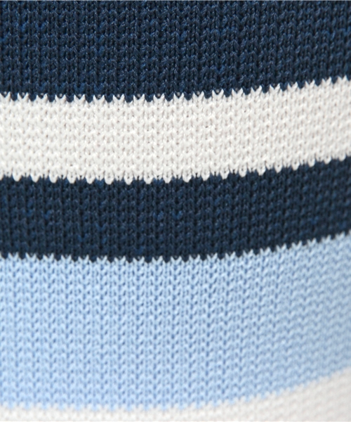 Denime(ドゥニーム)の「RETRO BORDER KNIT SKIRT/レトロボーダーニットスカート(スカート・レディース・オレンジ系その他/ブルー系その他・FREE)」の4枚目の写真