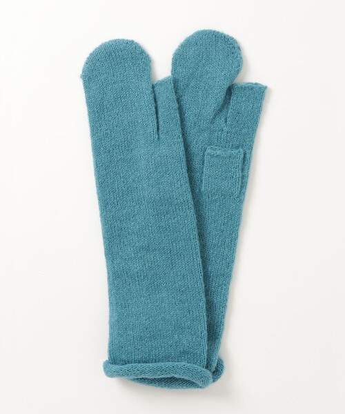CONTROL FREAK / CTFK（コントロールフリーク）の「【CONTROL FREAK/コントロールフリーク】フィンガーレスニットロングミトン（手袋・レディース・チャコールグレー/グリーン/ライトブルー・FREE）」の6枚目の写真