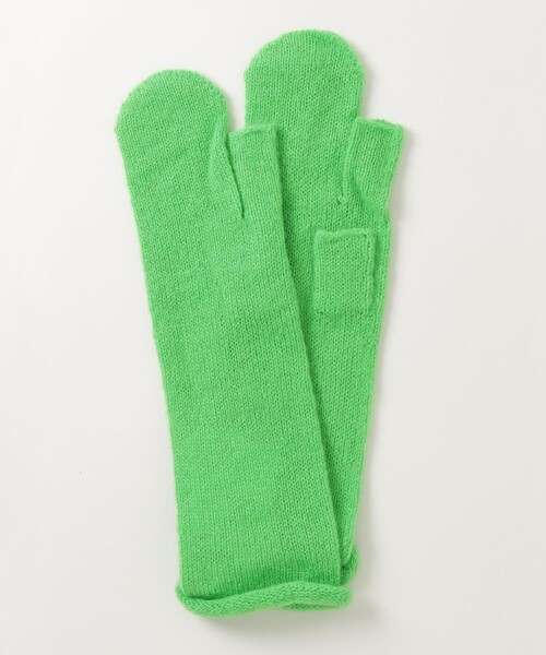 CONTROL FREAK / CTFK（コントロールフリーク）の「【CONTROL FREAK/コントロールフリーク】フィンガーレスニットロングミトン（手袋・レディース・チャコールグレー/グリーン/ライトブルー・FREE）」の8枚目の写真