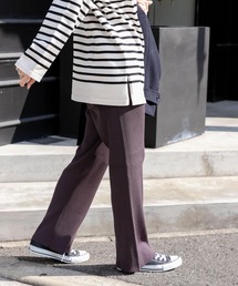 FORK&SPOON | FORK&SPOON　キュプラ混リブニットパンツ(その他パンツ)