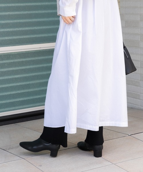 FORK&SPOON（フォークアンドスプーン）の「FORK&SPOON　キュプラ混リブニットパンツ（その他パンツ・レディース・ブラック/チャコールグレー/モカ・2/1）」の16枚目の写真