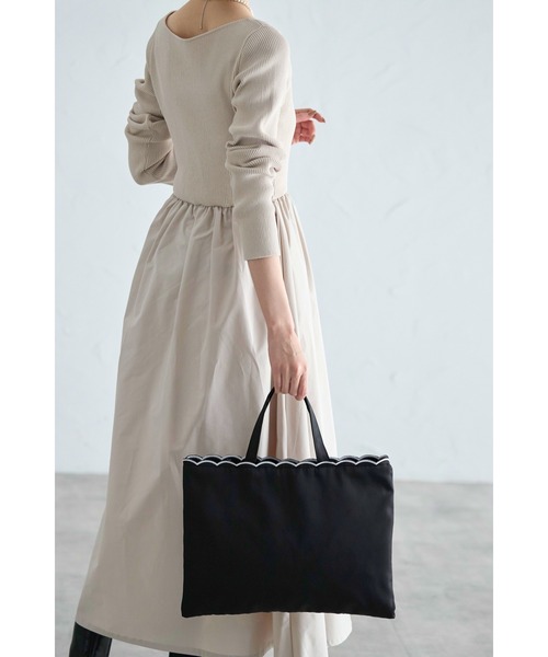 スカラップトートバッグ（トートバッグ）｜&. NOSTALGIA（アンドドット